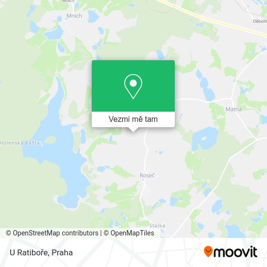 U Ratiboře mapa
