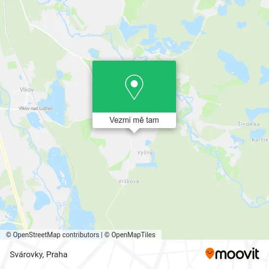 Svárovky mapa