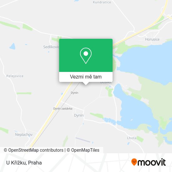 U Křížku mapa