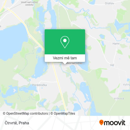 Čtrvrtě mapa