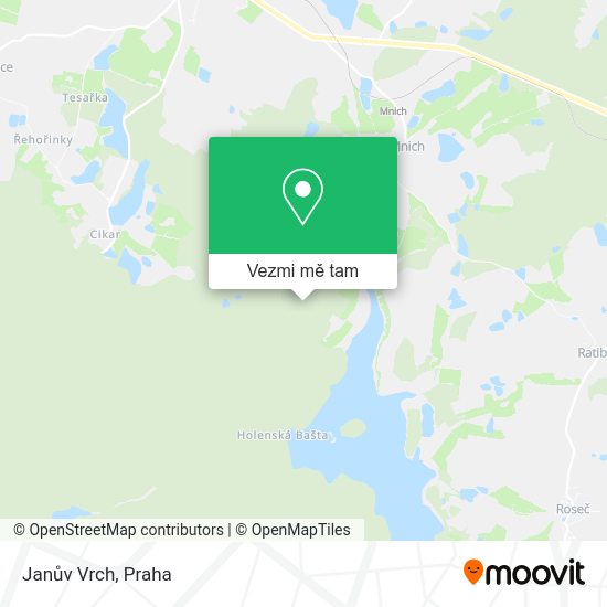Janův Vrch mapa