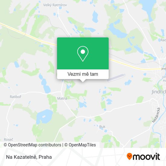 Na Kazatelně mapa