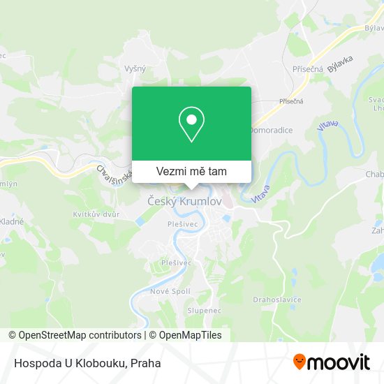 Hospoda U Klobouku mapa
