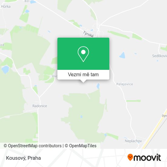 Kousový mapa