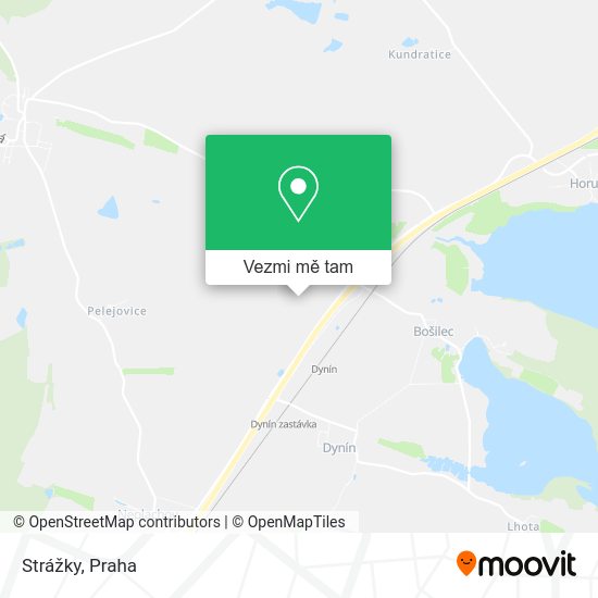 Strážky mapa