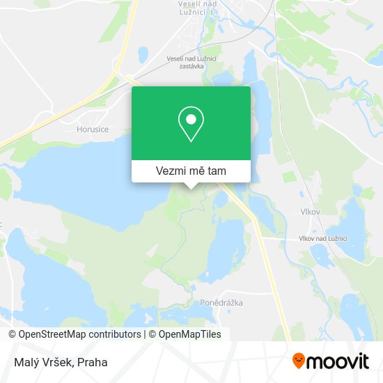 Malý Vršek mapa