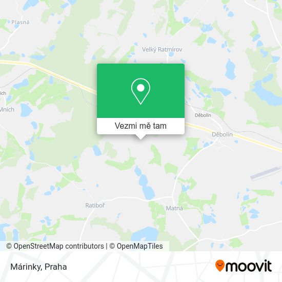 Márinky mapa