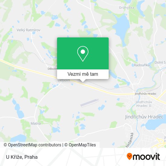 U Kříže mapa