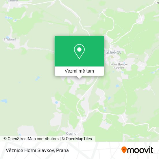 Věznice Horní Slavkov mapa