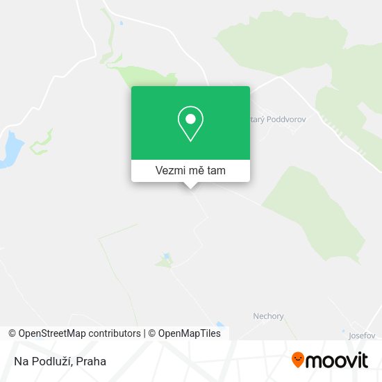 Na Podluží mapa