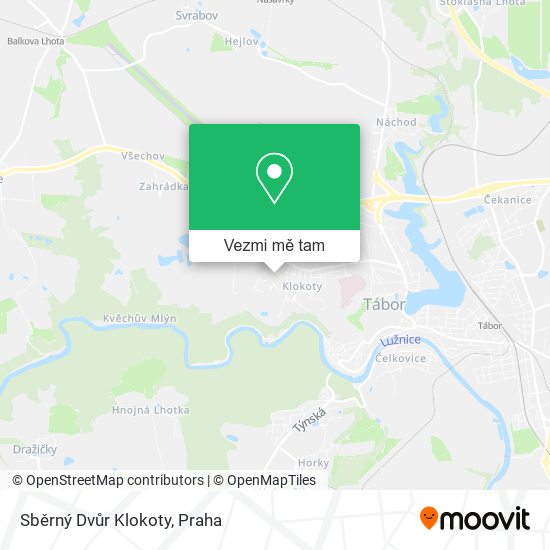 Sběrný Dvůr Klokoty mapa