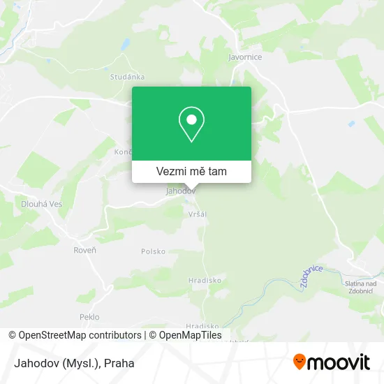 Jahodov (Mysl.) mapa