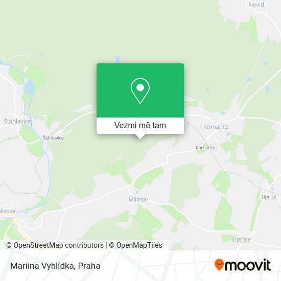 Mariina Vyhlídka mapa