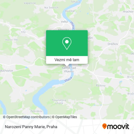 Narození Panny Marie mapa