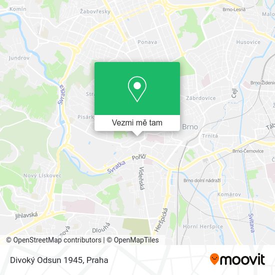 Divoký Odsun 1945 mapa
