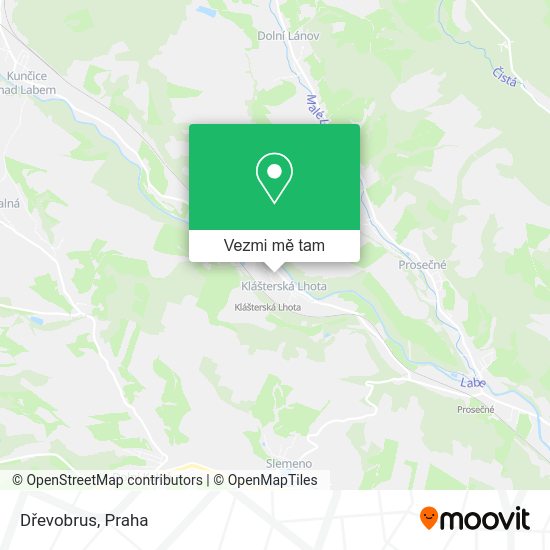 Dřevobrus mapa