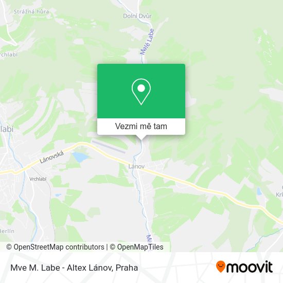 Mve M. Labe - Altex Lánov mapa