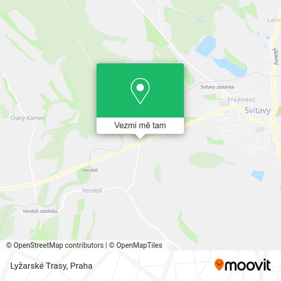 Lyžarské Trasy mapa