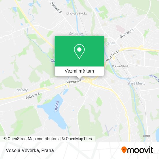 Veselá Veverka mapa