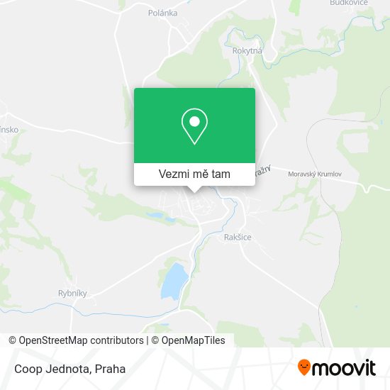 Coop Jednota mapa