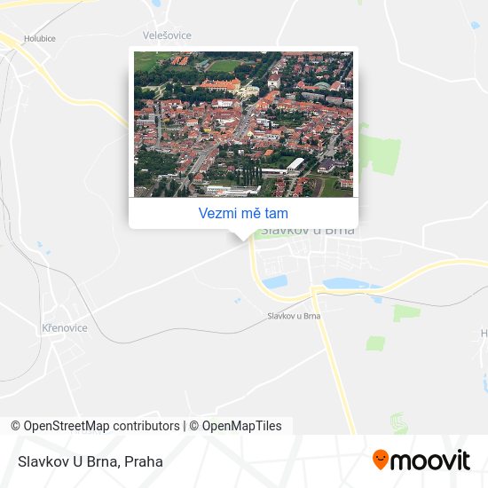 Slavkov U Brna mapa