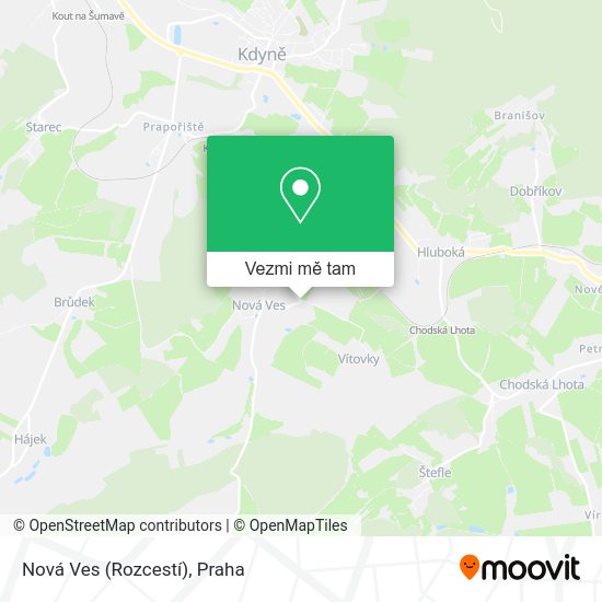 Nová Ves (Rozcestí) mapa