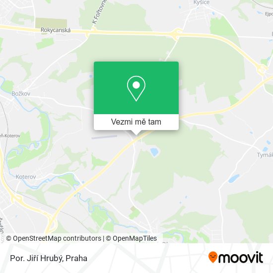 Por. Jiří Hrubý mapa