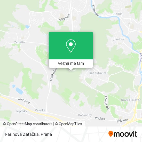 Farinova Zatáčka mapa