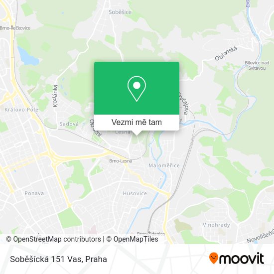 Soběšícká 151 Vas mapa