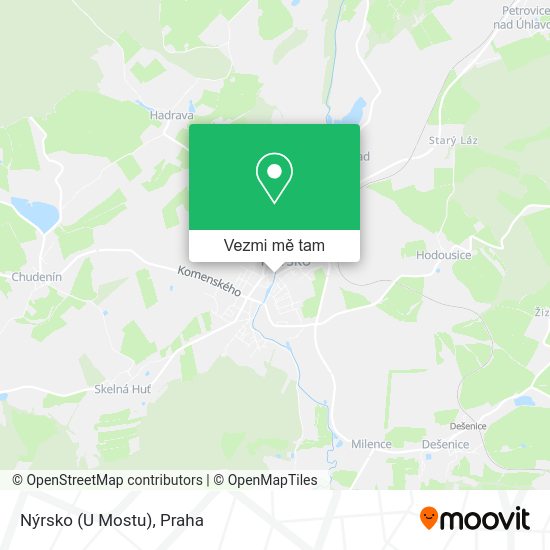 Nýrsko (U Mostu) mapa