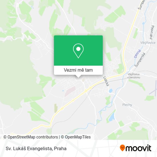 Sv. Lukáš Evangelista mapa