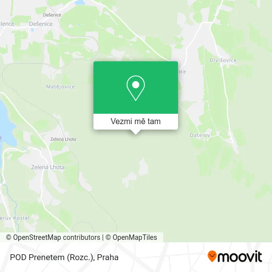 POD Prenetem (Rozc.) mapa