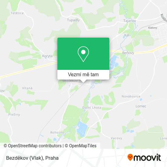 Bezděkov (Vlak) mapa