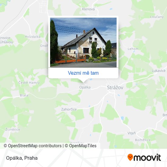 Opálka mapa