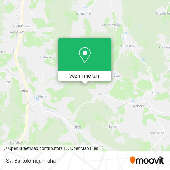 Sv. Bartoloměj mapa