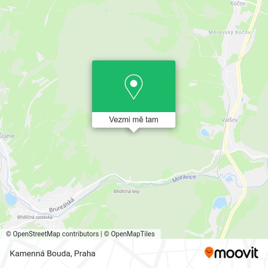 Kamenná Bouda mapa