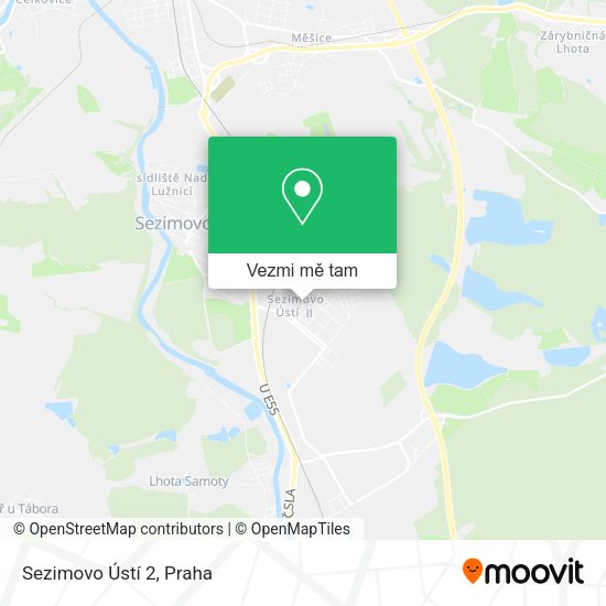 Sezimovo Ústí 2 mapa