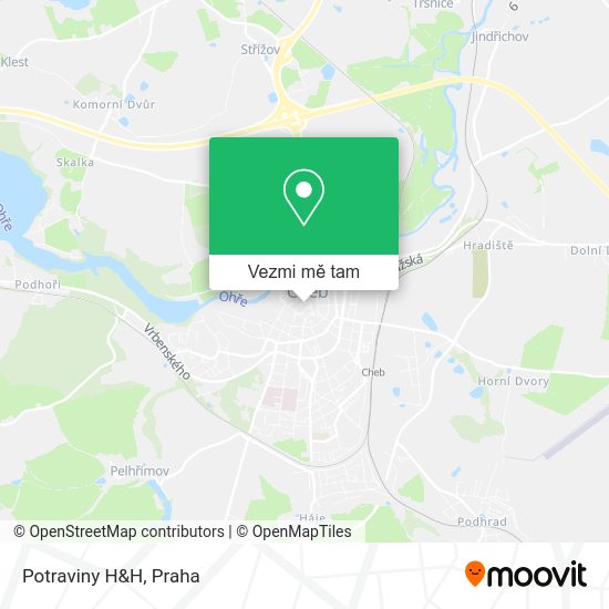 Potraviny H&H mapa