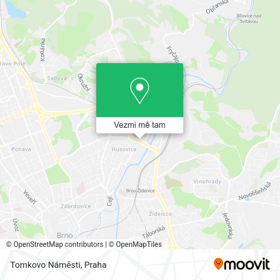 Tomkovo Náměsti mapa