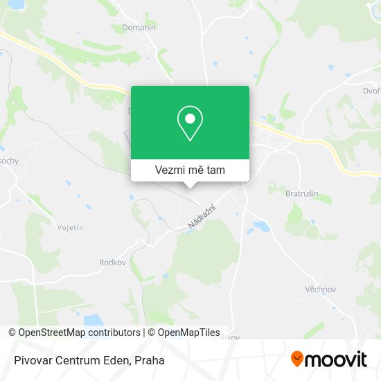 Pivovar Centrum Eden mapa