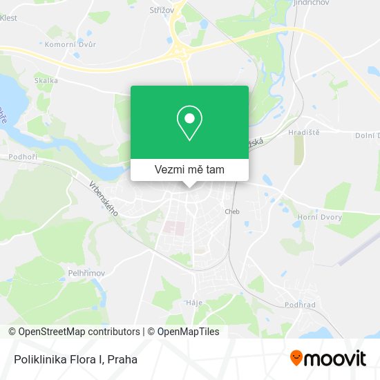 Poliklinika Flora I mapa