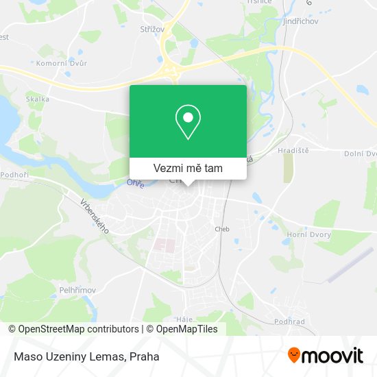 Maso Uzeniny Lemas mapa