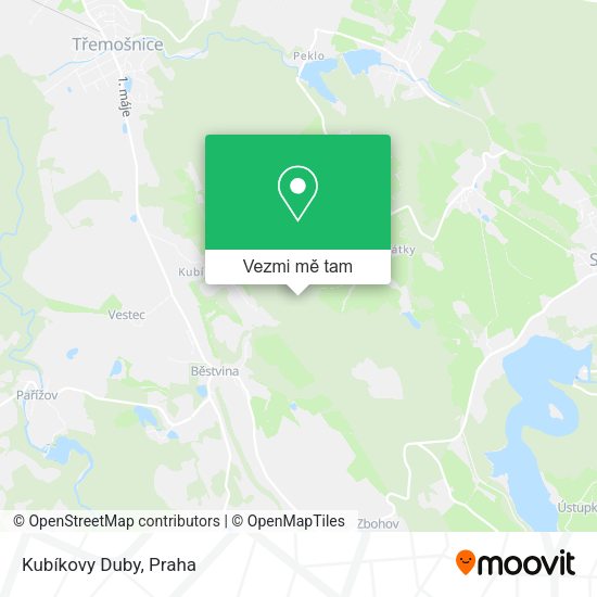 Kubíkovy Duby mapa