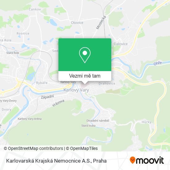 Karlovarská Krajská Nemocnice A.S. mapa