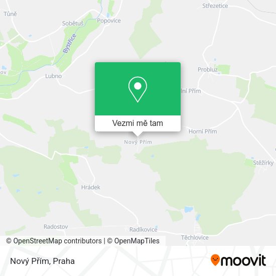 Nový Přím mapa