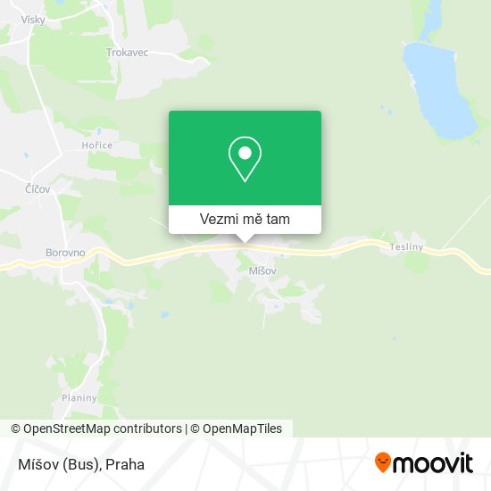 Míšov (Bus) mapa