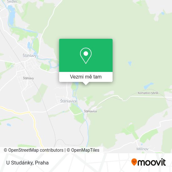 U Studánky mapa