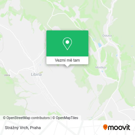 Strážný Vrch mapa