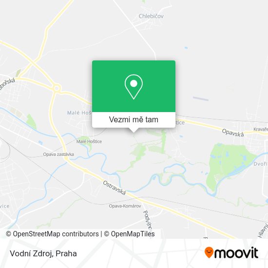 Vodní Zdroj mapa