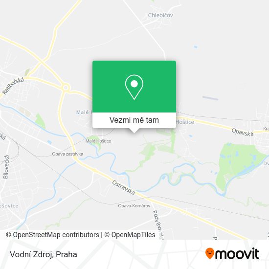 Vodní Zdroj mapa